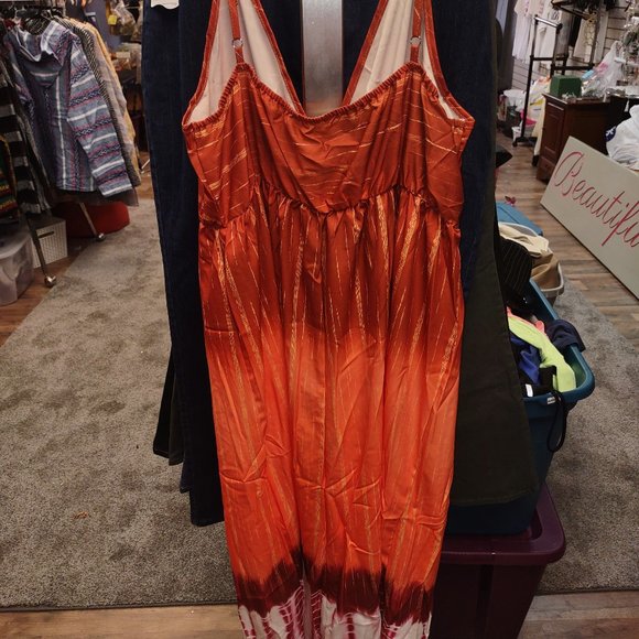 Maxi Sundress in Orange - size 2XL.  Very nice!  From Riley Dress - Picture 3 of 3